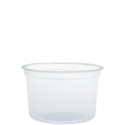 Dart® MicroGourmet® Round Deli Containers, 16 oz., Translucent, 500/Carton (MN16-0100)