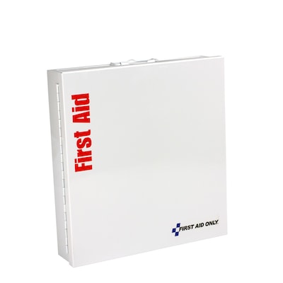 SmartCompliance Food Service Metal First Aid Cabinet with Medication, ANSI Class A, 50 People, 289 Pieces (746005)