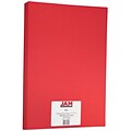 JAM Paper Matte Colored 11 x 17 Copy Paper, 24 lbs., Red Recycled, 100 Sheets/Pack (16728462)