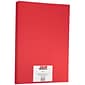 JAM Paper Matte Colored 11" x 17" Copy Paper, 24 lbs., Red Recycled, 100 Sheets/Pack (16728462)