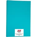 JAM Paper Ledger 65 lb. Cardstock Paper, 11 x 17, Sea Blue, 50 Sheets/Pack (16728482)