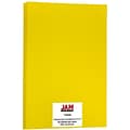 JAM Paper Ledger 65 lb. Cardstock Paper, 11 x 17, Yellow, 50 Sheets/Pack (16728490)