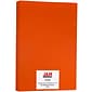 JAM Paper® Ledger 65lb Colored Cardstock, Tabloid Size, 11" x 17", Orange Recycled, 50 Sheets/Pack (16728492)