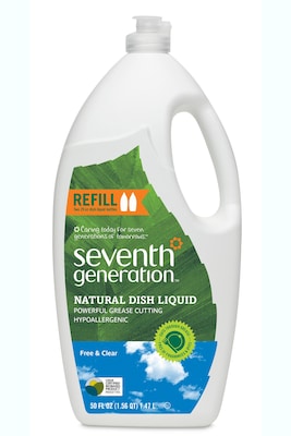 Seventh Generation Natural Liquid Dish Soap, Unscented, 50 oz. (22724)