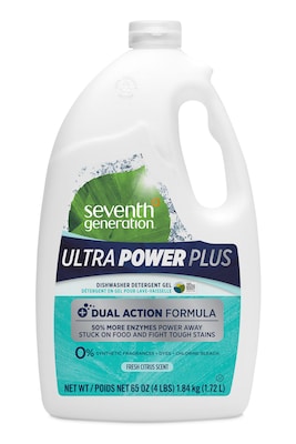 Seventh Generation Natural Automatic Dishwasher Detergent Gel, Fresh Citrus, 65 oz., (22929)
