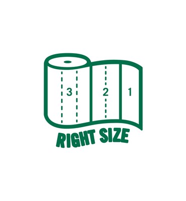 Seventh Generation 100% Recycle Kitchen Paper Towel Rolls w/Right-Size Sheets, 2-Ply, 156 Sheets/Rol