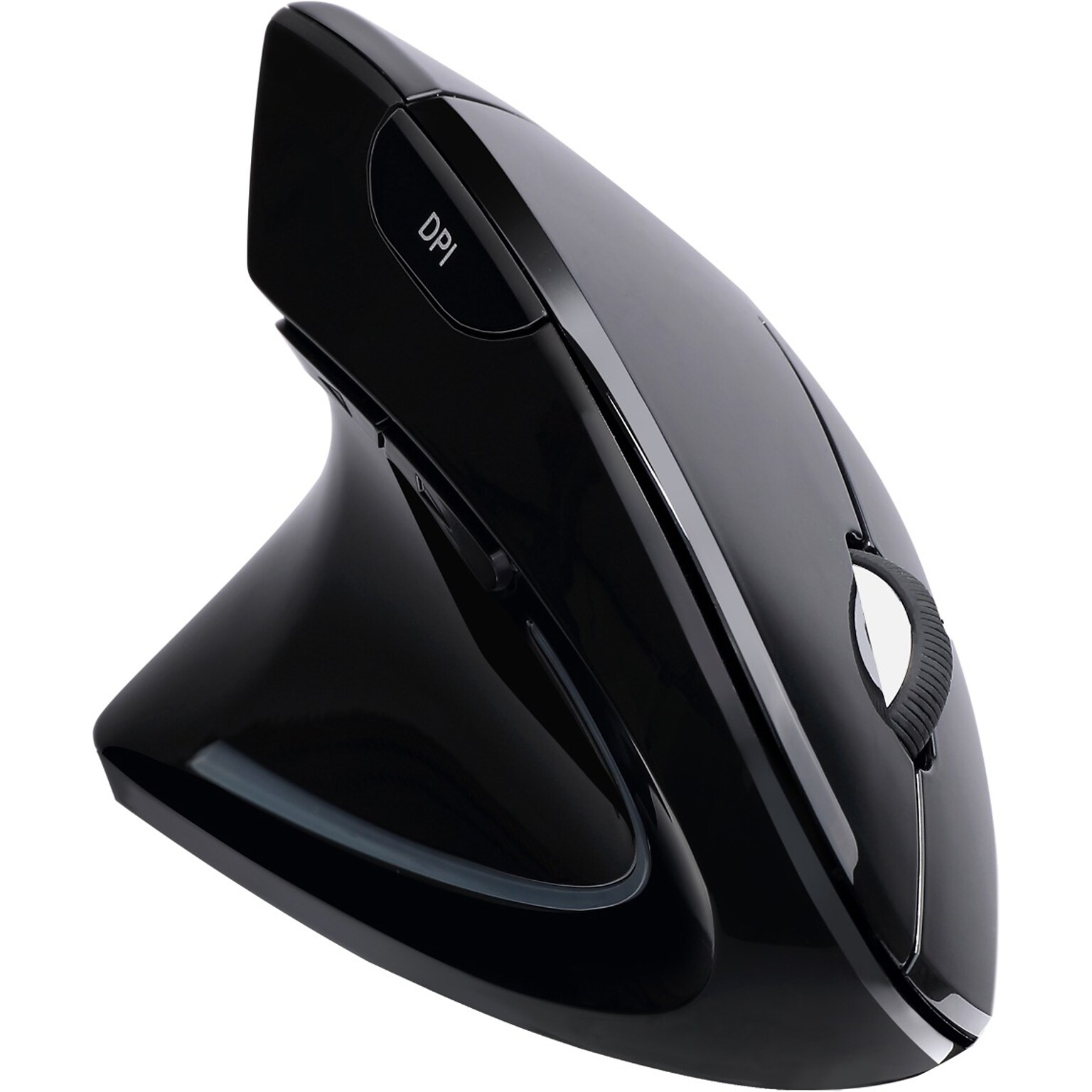 Adesso iMouse E90 Wireless Ergonomic Vertical Left Handed Optical USB Mouse, Black (IMOUSE E90)