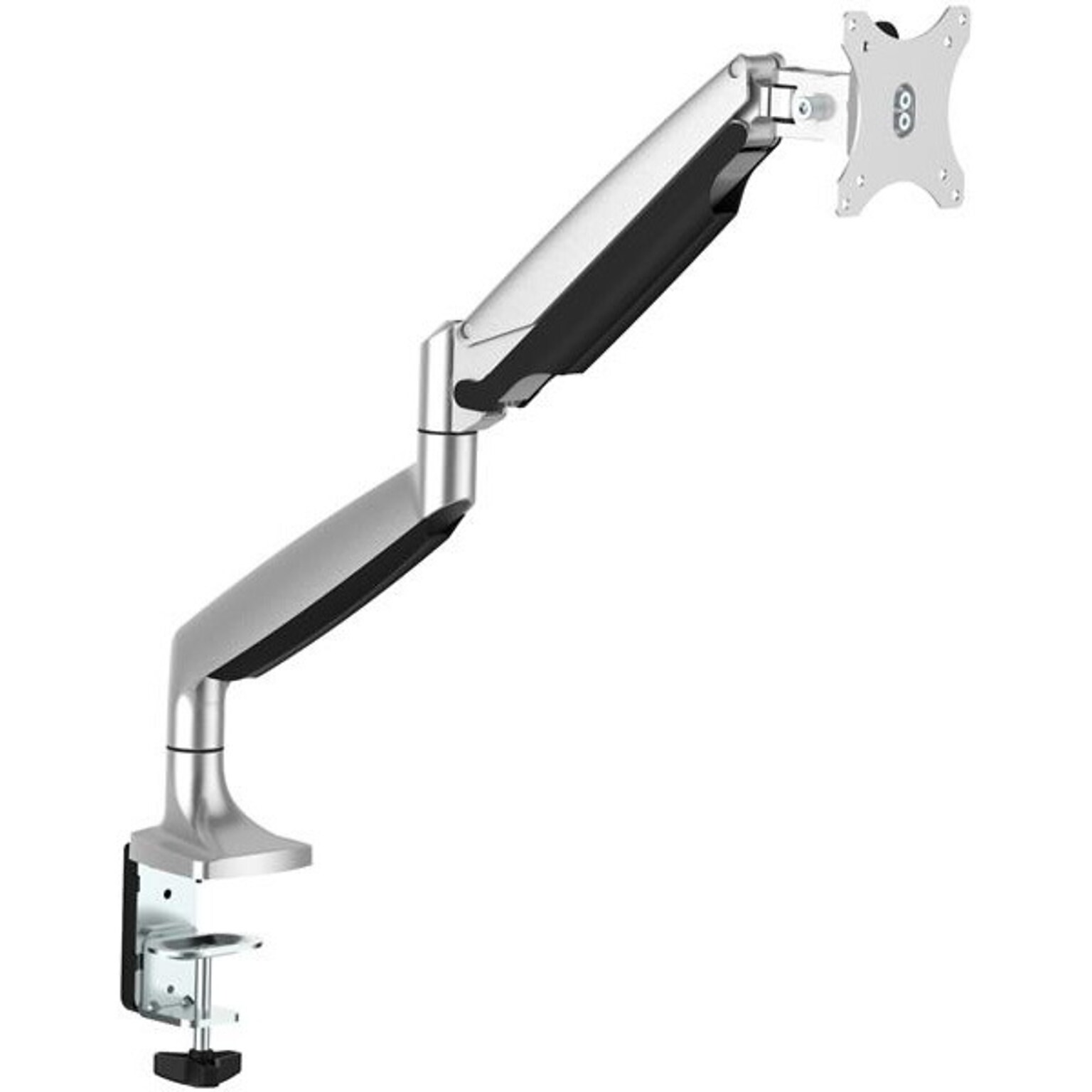 StarTech Desk Mount Monitor Arm, Full Motion Articulating Adjustable, Up to 32, Silver (ARMPIVOTHD)