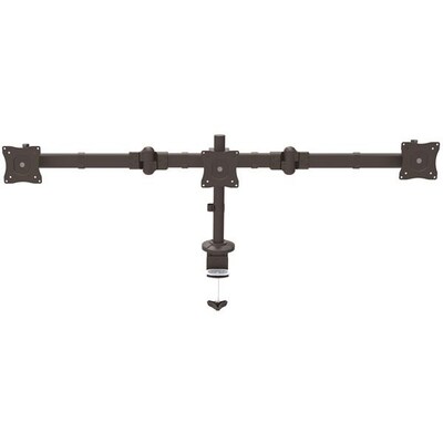 StarTech Desk Mount Triple Monitor Arm, Steel Adjustable Arm, Up to 24, Black (ARMTRIO)