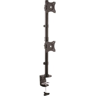StarTech Desk Mount Dual Monitor, Vertical, Up to 27, Black (ARMDUALV)