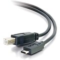C2G 6ft USB 2.0 USB-C to USB-B Cable M/M, Black