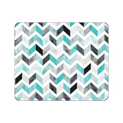 OTM Prints Series White Mousepad; Ziggy, Aqua