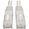 Tripp Lite 10ft Cat6 Gigabit Molded Patch Cable RJ45 M/M 550MHz 24AWG White (N200-010-WH)