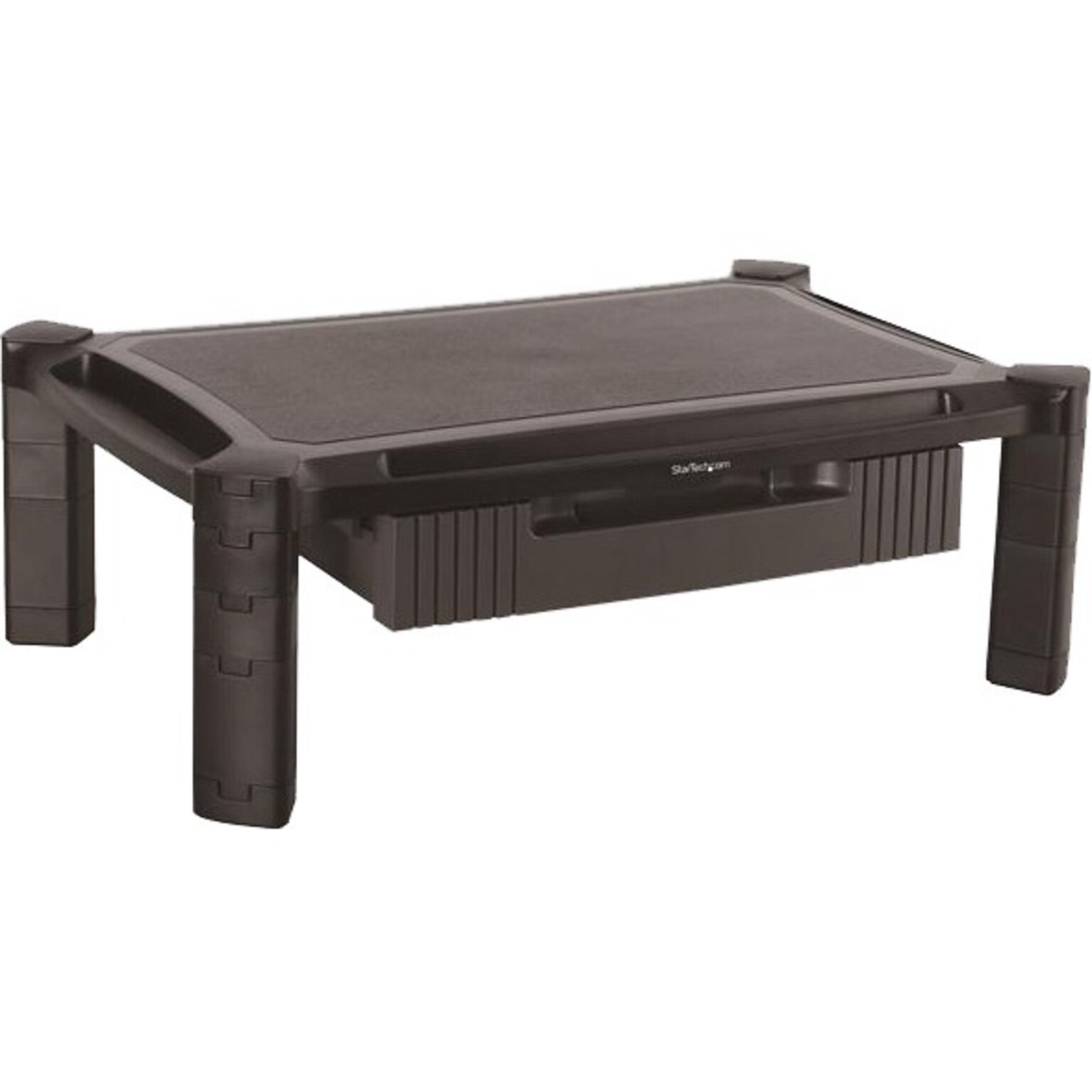 StarTech Monitor Riser Stand, Up to 32, Black (MONSTADJDL)