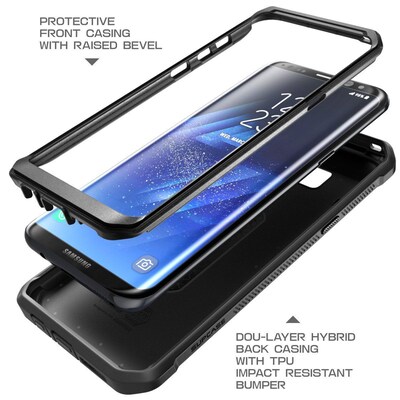 SupCase Black Rugged Case for Samsung Galaxy S8+ (SGS8P-UBP-BK/BK)
