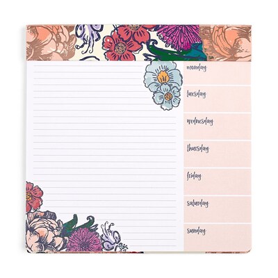 Erin Condren Schedule Pad, Floral Ink (ACC SCHPD)
