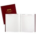 2018 AT-A-GLANCE® Standard Daily Diary, 7-1/2 x 9-7/16, Red (SD374-13-18)