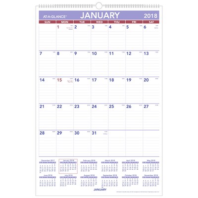 2018 AT-A-GLANCE® 30 x 20 Monthly Wall Calendar (PM4-28-18)