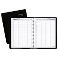 2018 AT-A-GLANCE® DayMinder® Daily 4-Person Group Appointment Book, 7-7/8 x 11, Black (G560-00-18)