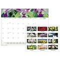 2018 AT-A-GLANCE® Floral Panoramic Monthly Desk Pad, 12 Months, January Start, 22 x 17 (89805-18)