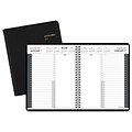 2018 AT-A-GLANCE® 24 Hour Daily Appointment Book/Planner, 6-7/8 x 8-3/4, Black (70-824-05-18)