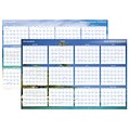 2018 AT-A-GLANCE® Tropical Escape Horizontal Erasable Wall Planner, 12 Months, Reversible, 24 x 36 (DMWTEE-28-18)