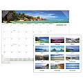 2018 AT-A-GLANCE® Seascape Panoramic Monthly Desk Pad, 12 Months, January Start, 22 x 17 (89803-18)