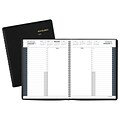2018 AT-A-GLANCE® 24-Hour Daily Appointment Book/Planner, 8-1/2 x 10-7/8, Black (70-214-05-18)