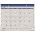 2018 AT-A-GLANCE® Monthly Desk Pad Calendar, January 2018 - December 2018, 22 x 17, Fashion Color, Blue (SK25-17-18)