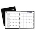 2018 AT-A-GLANCE® DayMinder® Monthly Planner, 6-7/8 x 8 5/8, Black Hard Cover (G400H-00-18)