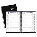 2018 AT-A-GLANCE® DayMinder® Daily Appointment Book/Planner, 4-7/8 x 7-7/8, Black Hard Cover (G100H-00-18)