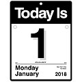 2018 AT-A-GLANCE® Today Is Daily Wall Calendar, 12 Months, January Start, 9-3/8 x 12 (K4-00-18)