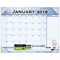 2018 AT-A-GLANCE® Slate Blue Monthly Desk Pad, 12 Months, January Start,  22 x 17 (89701-18)