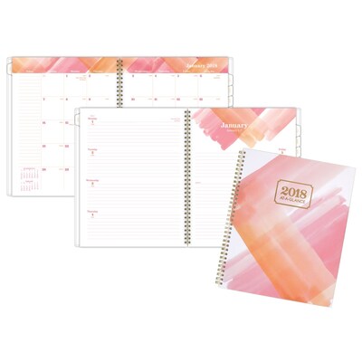 2018 AT-A-GLANCE® Painted Love Weekly/Monthly Planner, 8-1/2 x 11, Pink (1066-905-13-18)
