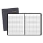 AT-A-GLANCE® Four-Person Group 8 1/2x10 7/8 Daily Appointment Book, Black (803100518)
