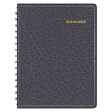 AT-A-GLANCE Four-Person Group 8.5 x 10.875 Daily Appointment Book, Black (803100518)