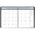 2018-2019 House of Doolittle 8.5 x 11 Two Year Monthly Planner, Black/Blue (2620-02)