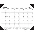 2018 House of Doolittle 22 x 17 Desk Pad Calendar Economy Black (124-02)