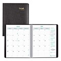 2018 Brownline® 11 x 8-1/2 EcoLogix® Monthly Planner, 14 Months, Recycled, Black (CB435W.BLK)