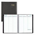2018 Brownline® 11 x 8-1/2, EcoLogix® Weekly Appointment Book, 100% Recycled, Black (CB425W.BLK)