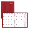 2018 Brownline® 11 x 8-1/2 CoilPro™ Hard Cover Monthly Planner, 14 Months, Red (CB1262C.RED)