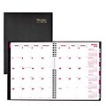2018 Brownline® 11 x 8-1/2 CoilPro™ Hard Cover Monthly Planner, 14 Months, Black (CB1262C.BLK)