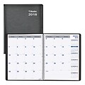 2018 Blueline® 11 x 8-1/2 Net Zero Carbon™ Monthly Planner, 14 Months, Soft Cover, Black (C835.81T)