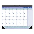 2018 Blueline® 21-1/4 x 16 Monthly Desk Pad Calendar, Blue and White (C181731)