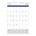 2018 Blueline® 12 x 17 DuraGlobe™ Monthly Wall Calendar, Sugarcane-Based Paper (C171203)