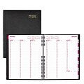 2018 Brownline® 11 x 8-1/2 CoilPro™ Hard Cover Weekly Appointment Book, Black (CB950C.BLK)
