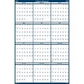 2018 House of Doolittle 66 x 33 Erasable Reversible Yearly Wall Calendar Blue (3962)