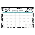 2018 Blue Sky 17 x 11 Monthly Desk Pad Calendar, Barcelona (100020)