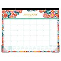 2018 Day Designer for Blue Sky 22 x 17 Monthly Desk Pad, Floral Sketch (103266)
