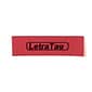 Dymo® Letra Tag Plastic Tape; 1/2"W x 13'L, Black on Red, 1 Roll